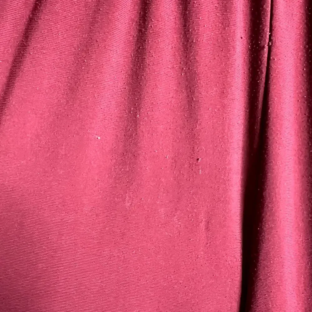 NY Collection Petite Plus Jumpsuit Women Size 1XP Burgundy Flattering Modest